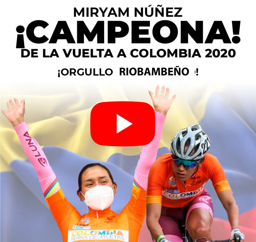 EMOTIVO VIDEO: Riobambeña Miriam Núñez campeona de la Vuelta Ciclística Femenina a Colombia