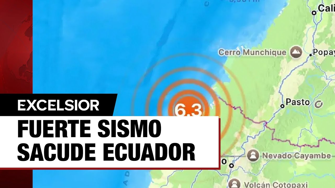 Sismo de 6.3 sacude Ecuador; decenas de heridos y edificio dañados.