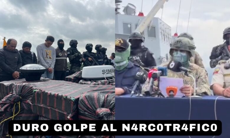 Detienen a 5 personas y decomisan 48 bultos de SSF en Salinas