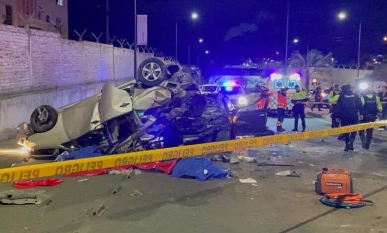 Accidente de tránsito en Riobamba deja cinco muertos