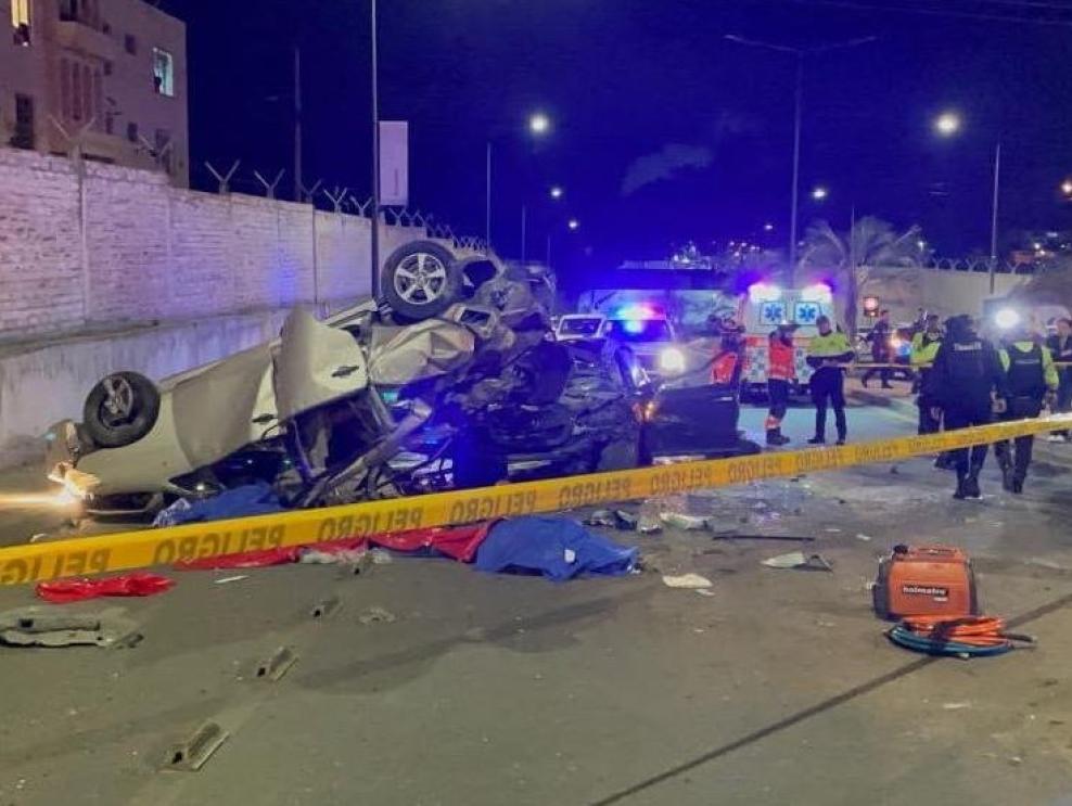 Accidente de tránsito en Riobamba deja cinco muertos