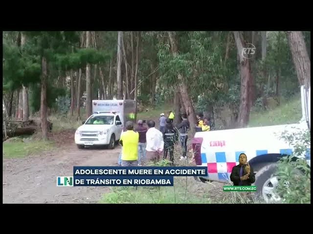 Adolescente muere en accidente de tránsito en Riobamba