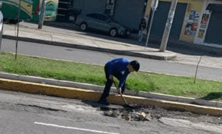 Ciudadanos de Riobamba toman acción ante el deterioro vial