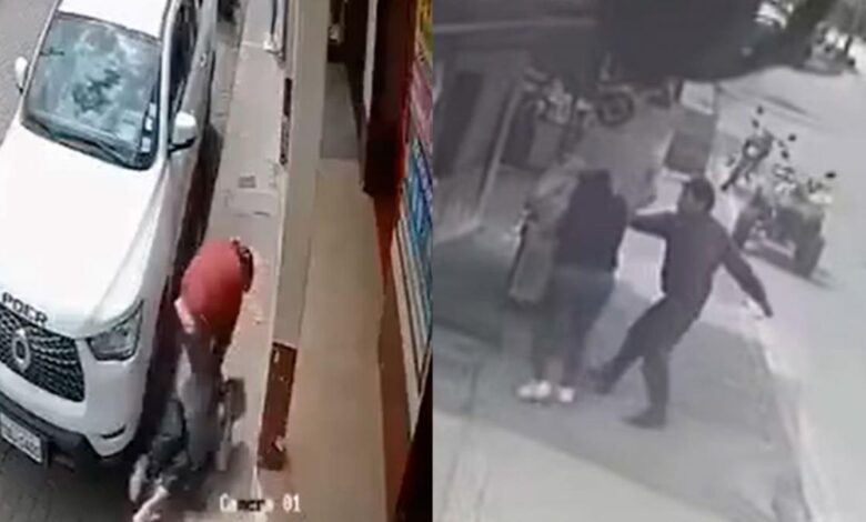 Video· Policía captura a hombre que agredió a un adulto mayor y a ...
