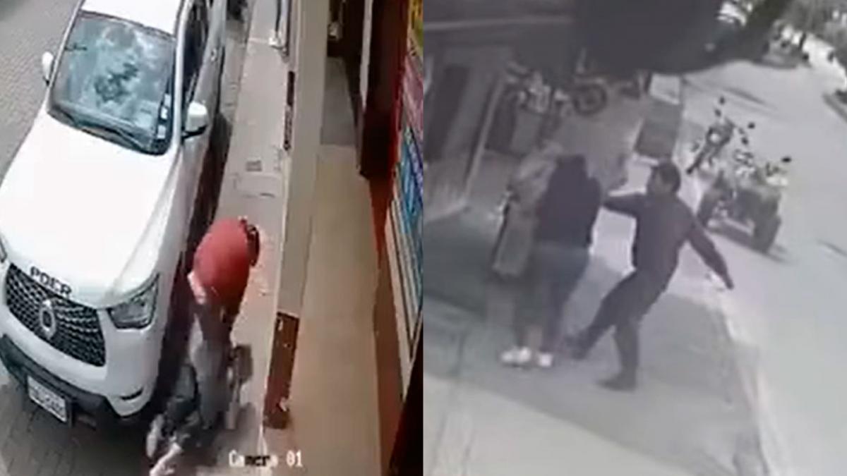 Video· Policía captura a hombre que agredió a un adulto mayor y a ...