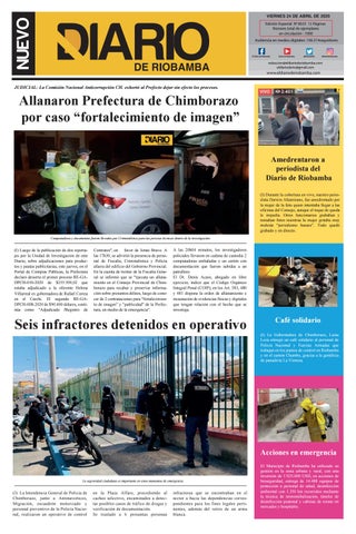 El Diario de Riobamba - Edición Impresa- Viernes 24 de abril del ...