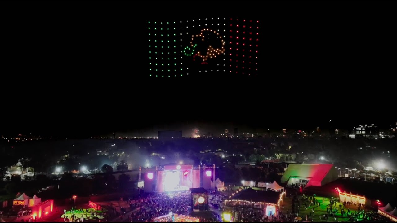 ¡Rompimos récord! 5 shows de drones en una noche por primera vez en México.