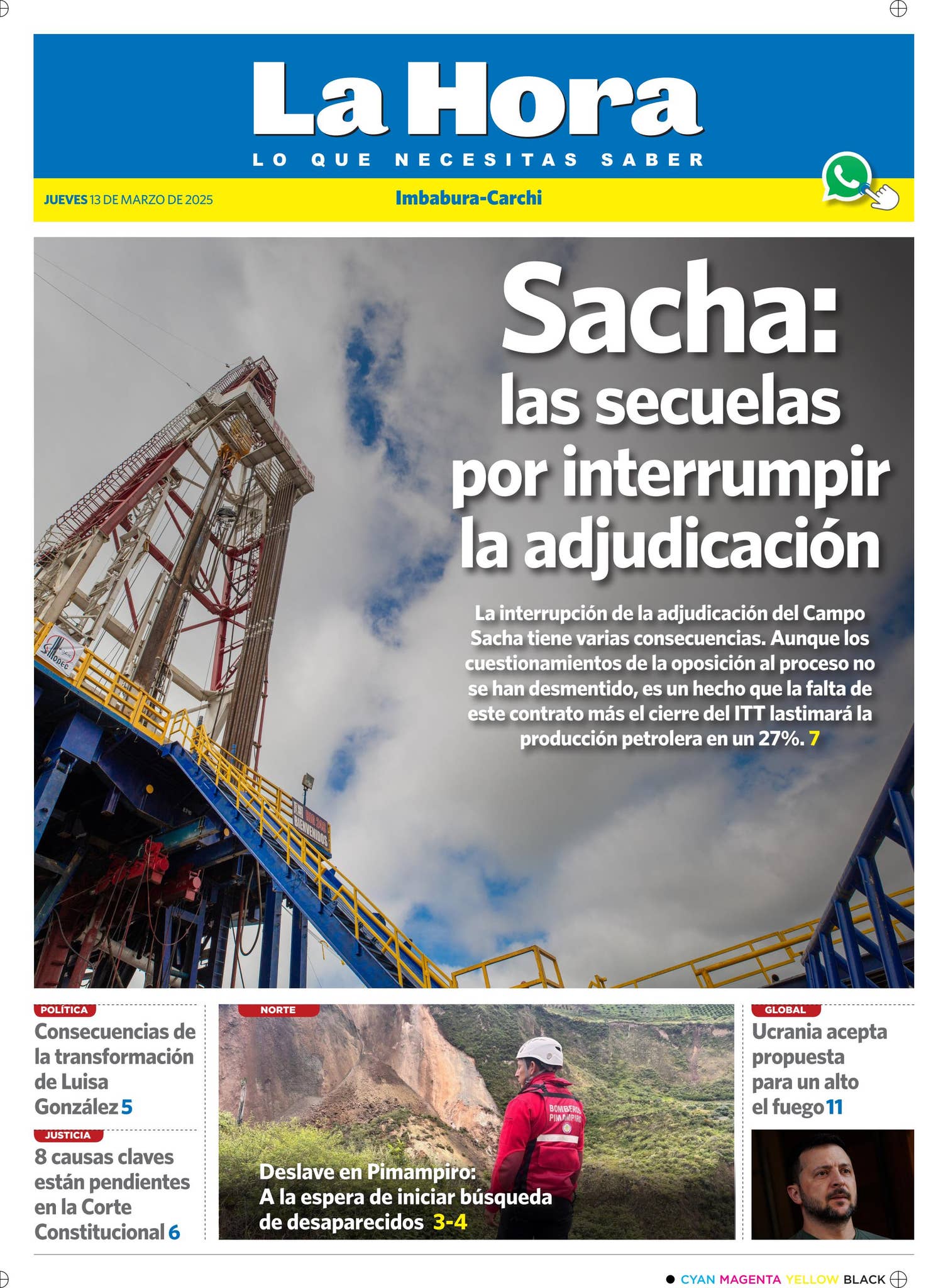 Imbabura - Carchi: 13 de marzo, 2025 by LA HORA Ecuador - Issuu