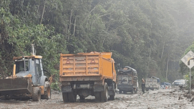 Vía Riobamba-Macas parcialmente habilitada tras deslizamientos