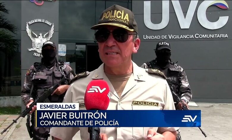 Extorsionadores detenidos en Esmeraldas