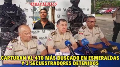 VIDEO: Capturan al 4to más buscado de Esmeraldas y detienen a 3 ...