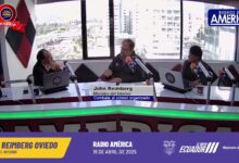 Entrevista del ministro del Interior, John Reimberg, en Radio América 16 04  2025