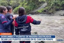 Estos son los estragos que dejan las lluvias en el cantón Penipe, Chimborazo