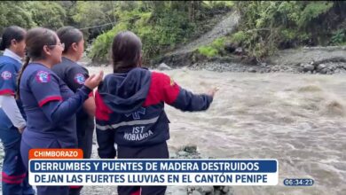 Estos son los estragos que dejan las lluvias en el cantón Penipe, Chimborazo