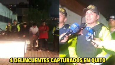 Exitoso operativo deja 4 aprehendidos en la ciudad de Quito