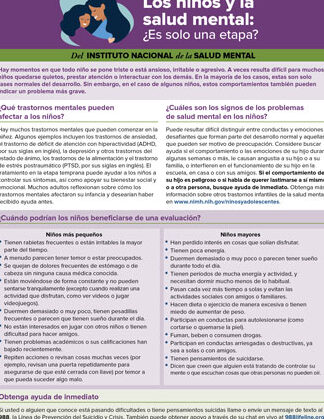 Los niños y la salud mental ¿Es solo una etapa? - National ...