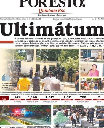 PORTADA POR ESTO CHETUMAL, SÁBADO 12 DE OCTUBRE DE 2024 by PorEsto ...