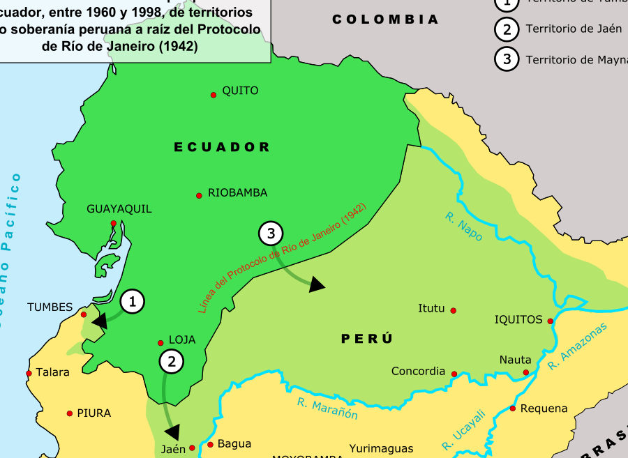Conflicto limítrofe entre el Ecuador y el Perú - Wikipedia, la ...
