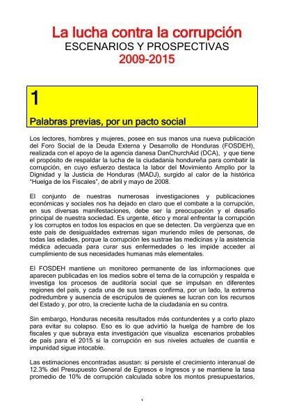 LA LUCHA CONTRA LA CORRUPCION