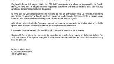 INFORME SEMANAL CONDICIONES CLIMATICAS 8 ... - Corantioquia