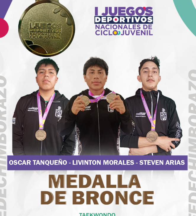 Taekwondo: Chimborazo sumó 3 medallas de bronce en los I Juegos ...