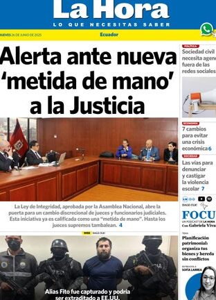 Nacional: 26 de junio, 2025 by DIARIO LA HORA - Issuu