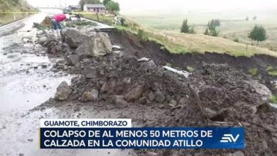 Un colapso mantiene cerrada la vía que conecta Chimborazo con ...