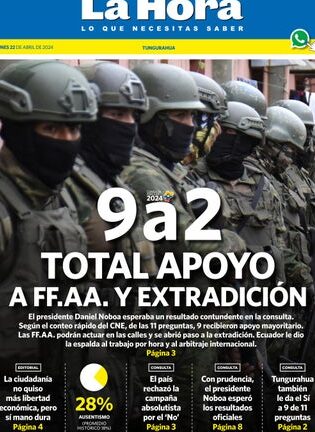 Tungurahua: 22 de abril, 2024 by LA HORA Ecuador - Issuu