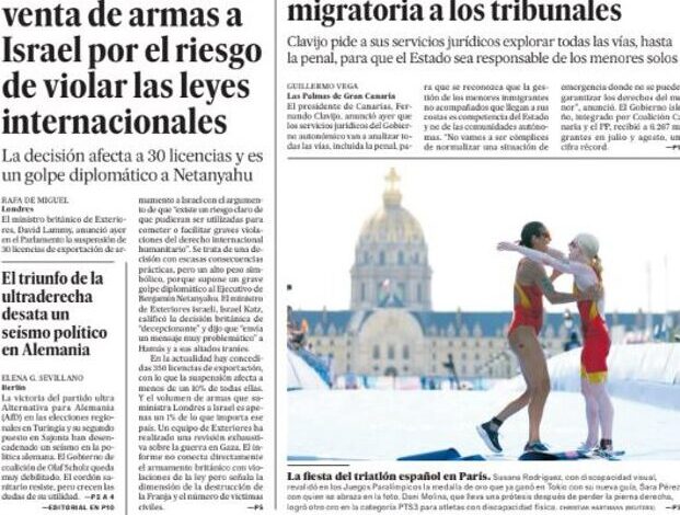 Portadas de los periódicos del martes 3 de septiembre de 2024