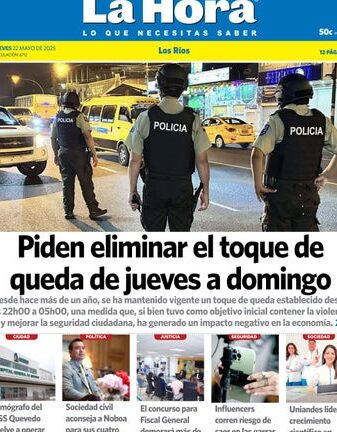 LOS RÍOS: 22 DE MAYO, 2025 by DIARIO LA HORA - Issuu