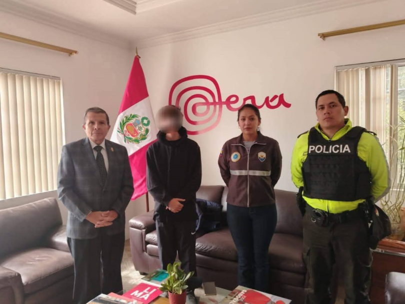 Menor desaparecido en Perú fue localizado en Chimborazo