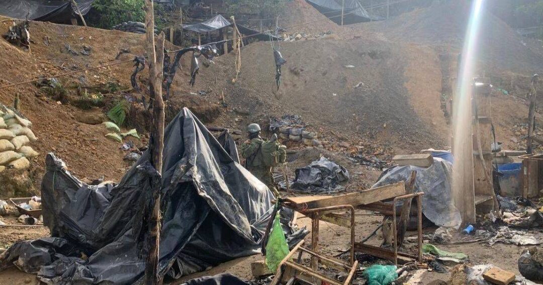 Operativo militar desmantela campamentos de minería ilegal en Imbabura