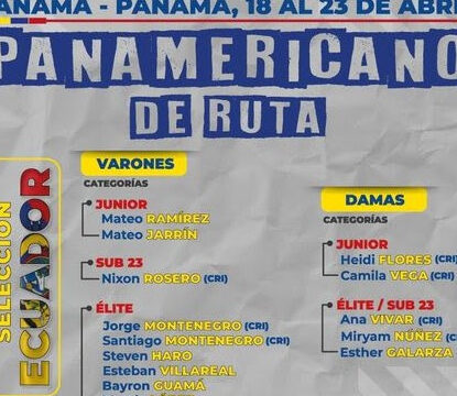 somosdelmismobarro: Ecuador listo para Panamericano de Ruta 2023