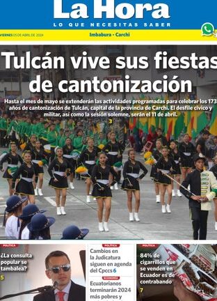 Imbabura - Carchi: 05 de abril, 2024 by LA HORA Ecuador - Issuu