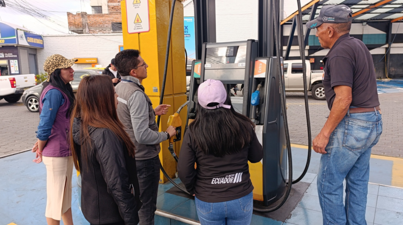 Operativo en gasolineras de Riobamba confirma normal abastecimiento