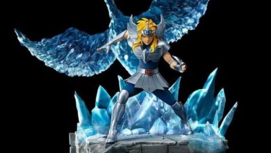 SAINT SEIYA - Cygnus Hyoga - Statue Art Scale Deluxe 1/10 27cm ...
