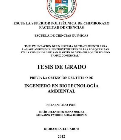 TE ESIS DE G GRAD DO - DSpace ESPOCH - Escuela Superior ...