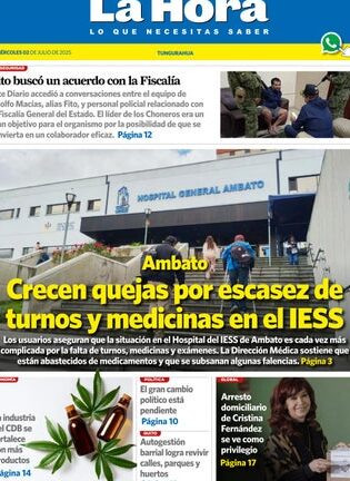 Tungurahua 02 de julio de 2025 by DIARIO LA HORA - Issuu