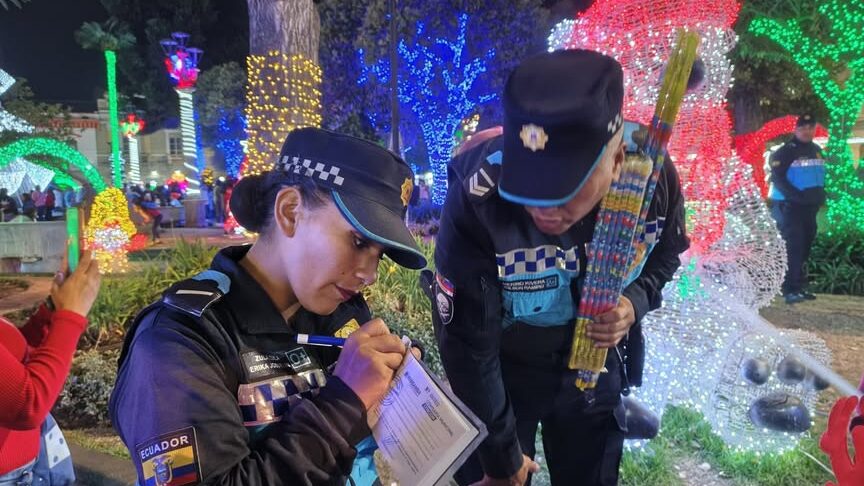 Continúa el control a fuegos artificiales en Riobamba