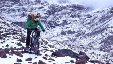 Primer ascenso en bicicleta al Volcán San jose de Maipo - Chile ...