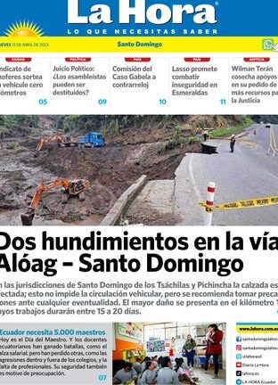 Santo Domingo: 13 de Abril, 2023 by LA HORA Ecuador - Issuu