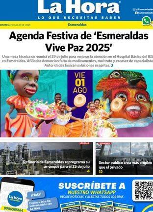 Esmeraldas: 22 de julio, 2025 by DIARIO LA HORA - Issuu