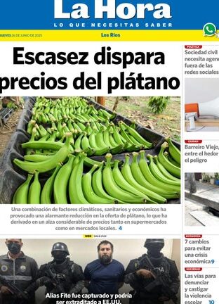 Los Ríos: 26 de junio, 2025 by DIARIO LA HORA - Issuu