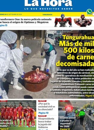 Tungurahua: 20 de septiembre, 2024 by LA HORA Ecuador - Issuu