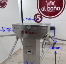 Baños públicos | accesos automáticos del bajío | Cobro automático