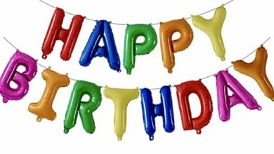 Blister Globos letras Happy Birthday (multicolor) deluxe